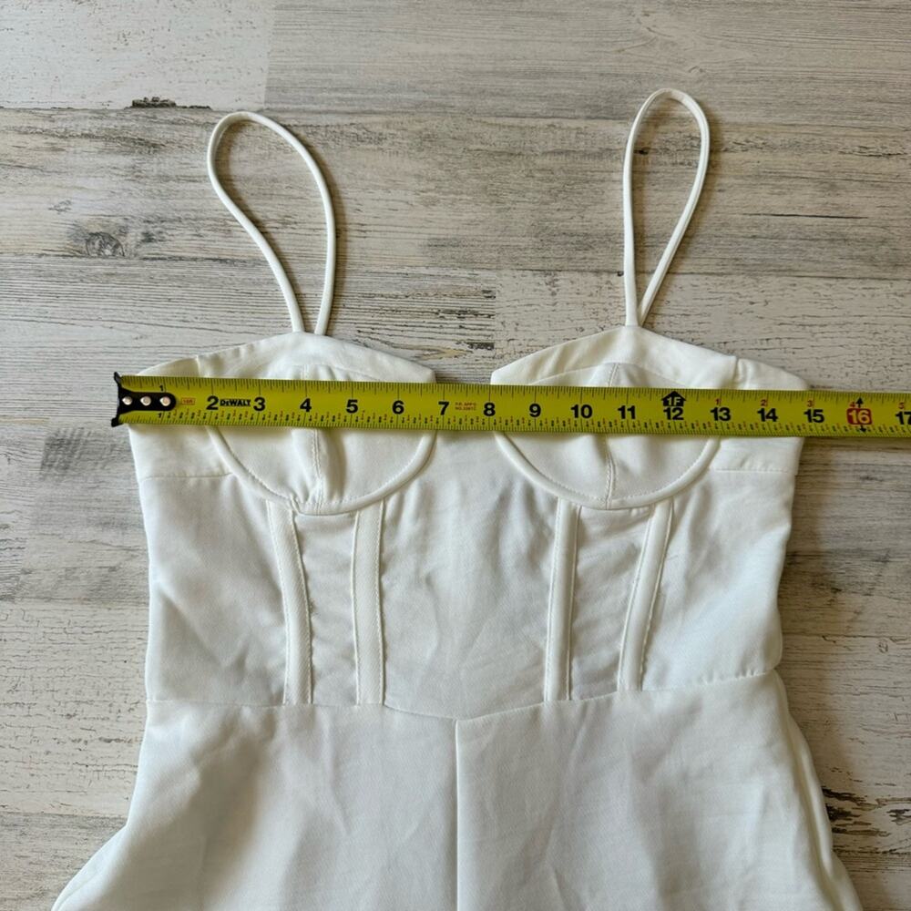 NWT Zara Wide Leg Palazzo Corset Style Top Jumpsuit Full Length XS 8121/624/251 - Picture 10 of 16